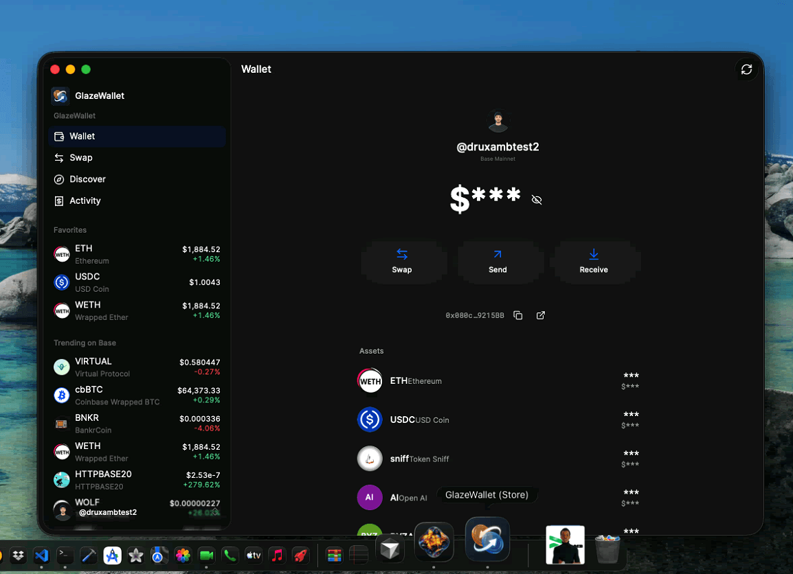 GlazeWallet hero